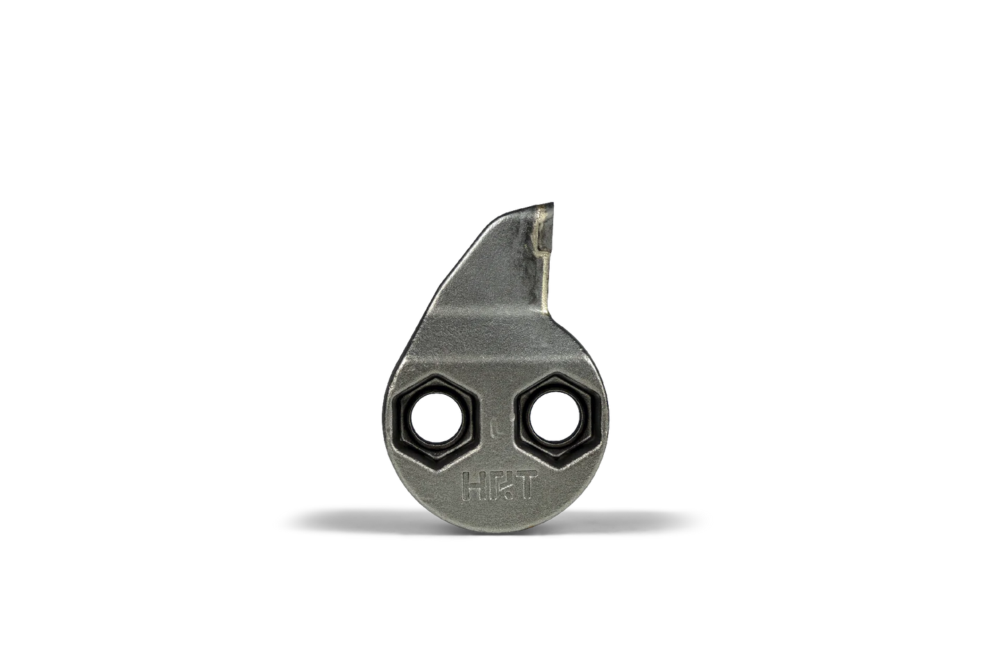 Outil HRT® compatible avec les dessoucheuses Rayco, FSI, Carlton et Vermeer. Outil neutre (gauche) avec trous filetés UNF de 5/8"